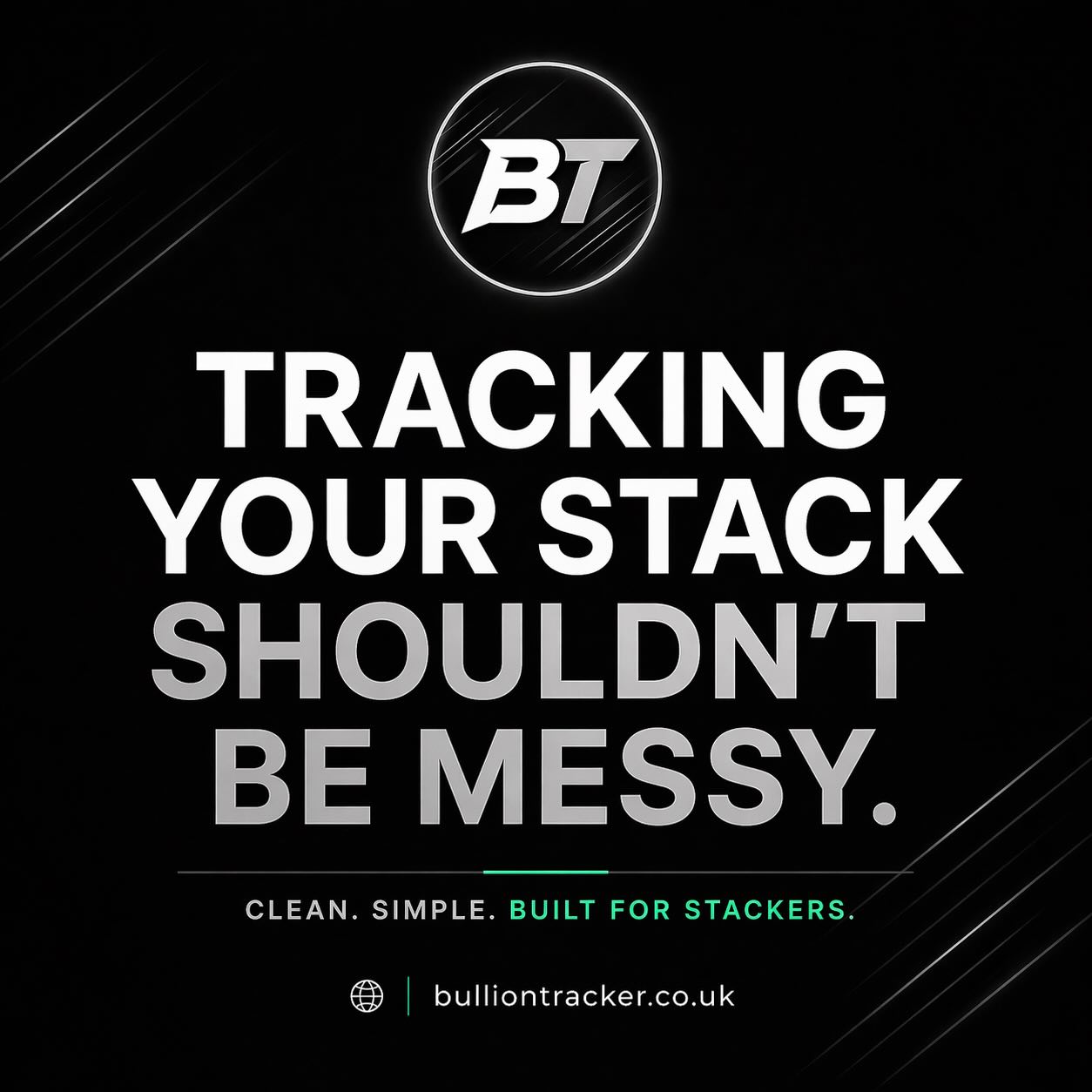 Bullion Tracker - clean, simple, built for stackers