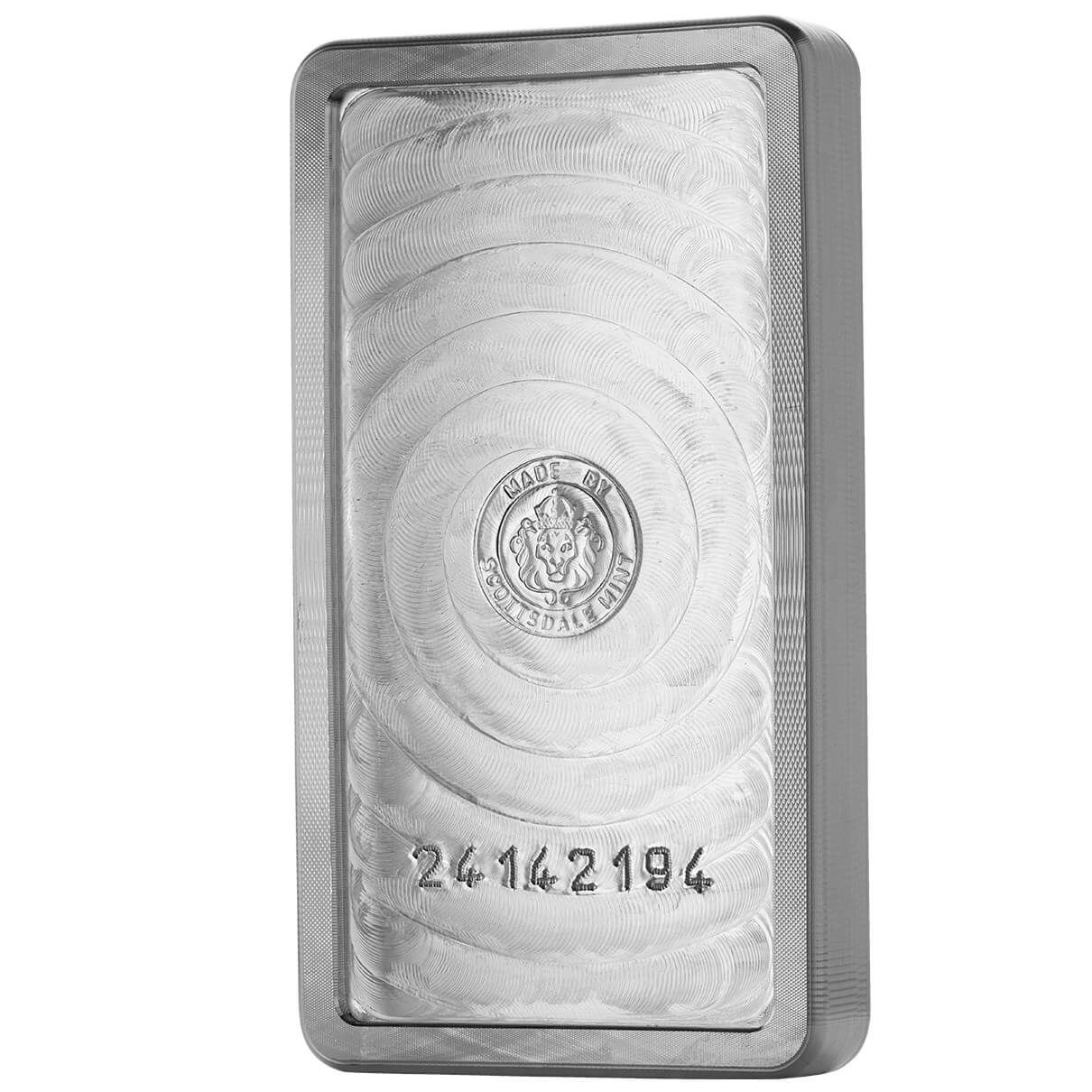 Scottsdale Stacker 10oz Silver Bar rear image