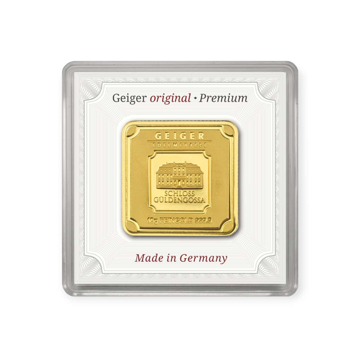 Geiger Original 10g Gold Bar front image