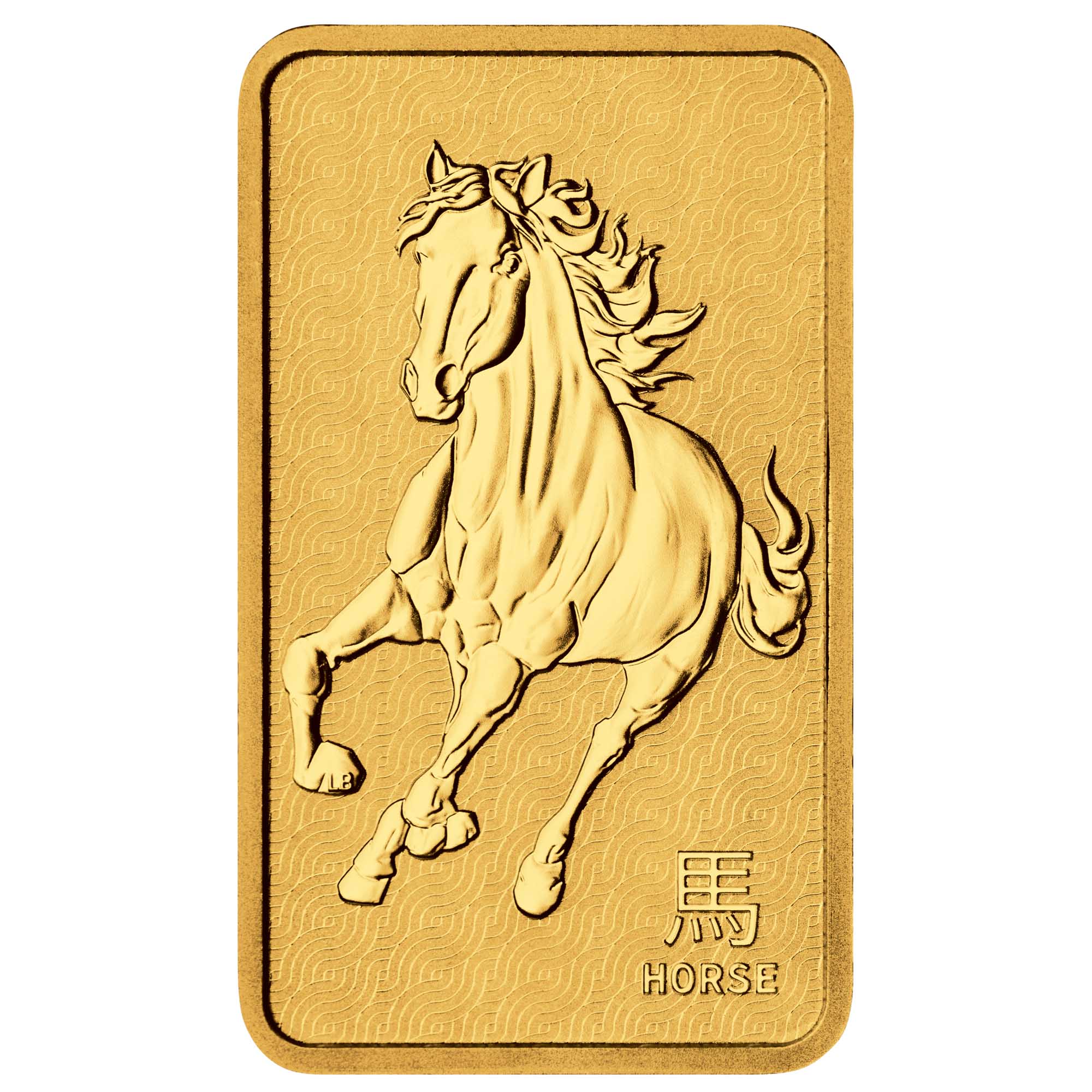 2026 Perth Mint Lunar Horse 1oz Gold Minted Bar front image