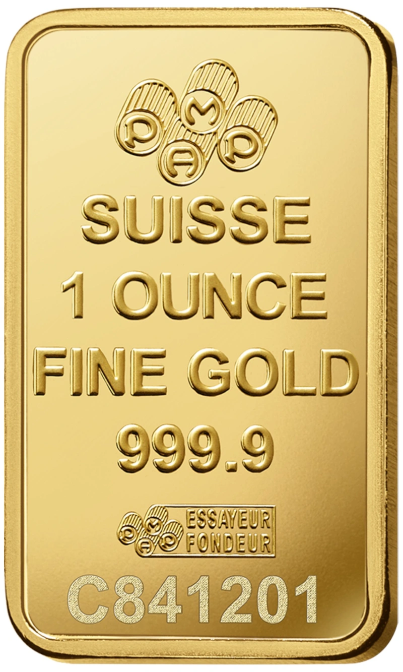 PAMP Suisse Lady Fortuna 1oz Gold Bar rear image