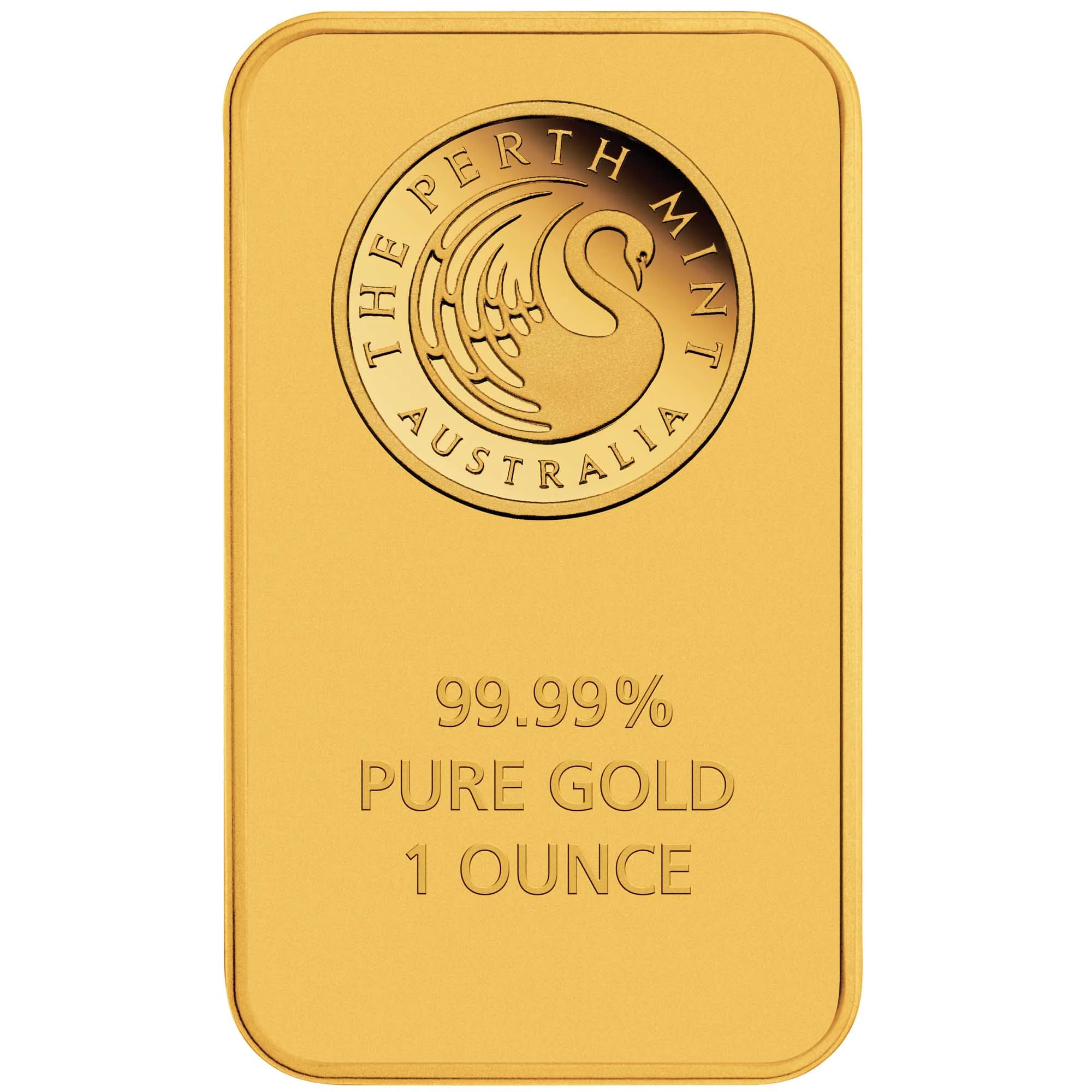 2026 Perth Mint Australian Swan 1oz Gold Minted Bar rear image