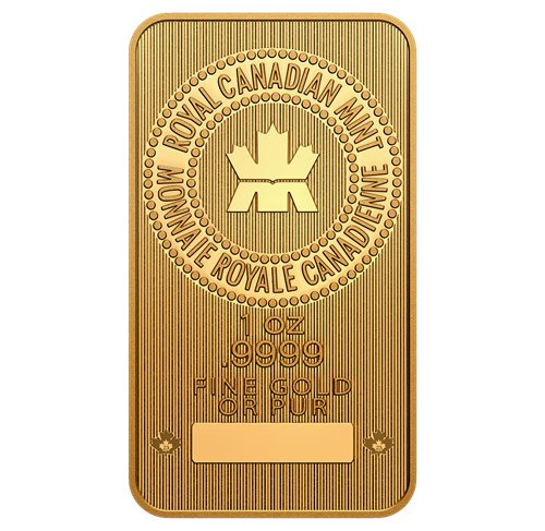 2023 Royal Canadian Mint 1oz Gold Bar front image