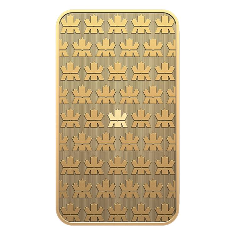 2024 Royal Canadian Mint 10g Gold Bar rear image