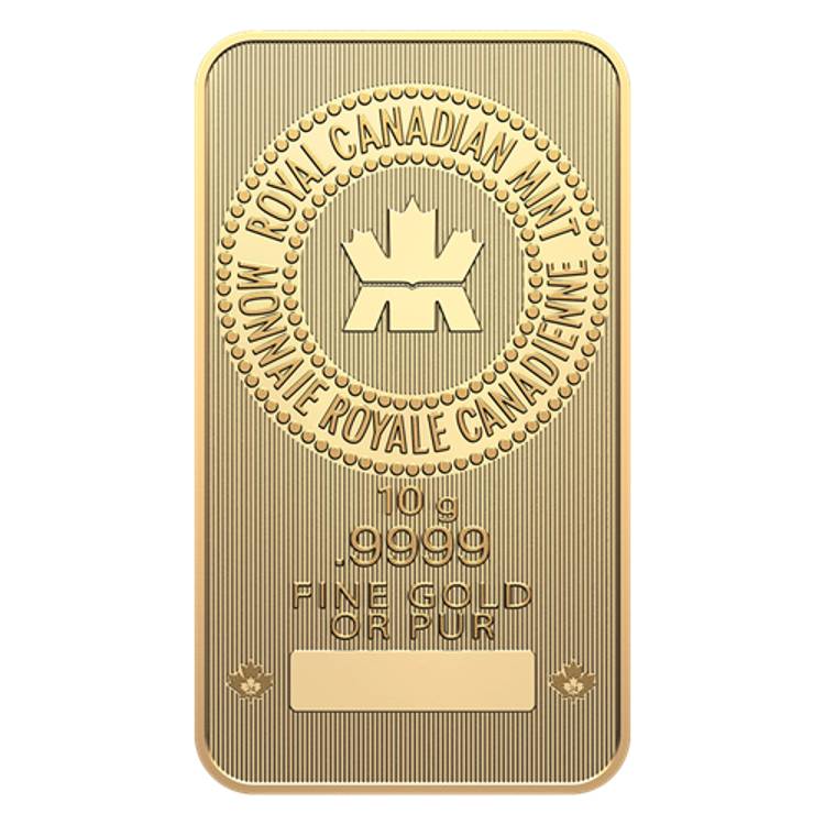 2024 Royal Canadian Mint 10g Gold Bar front image