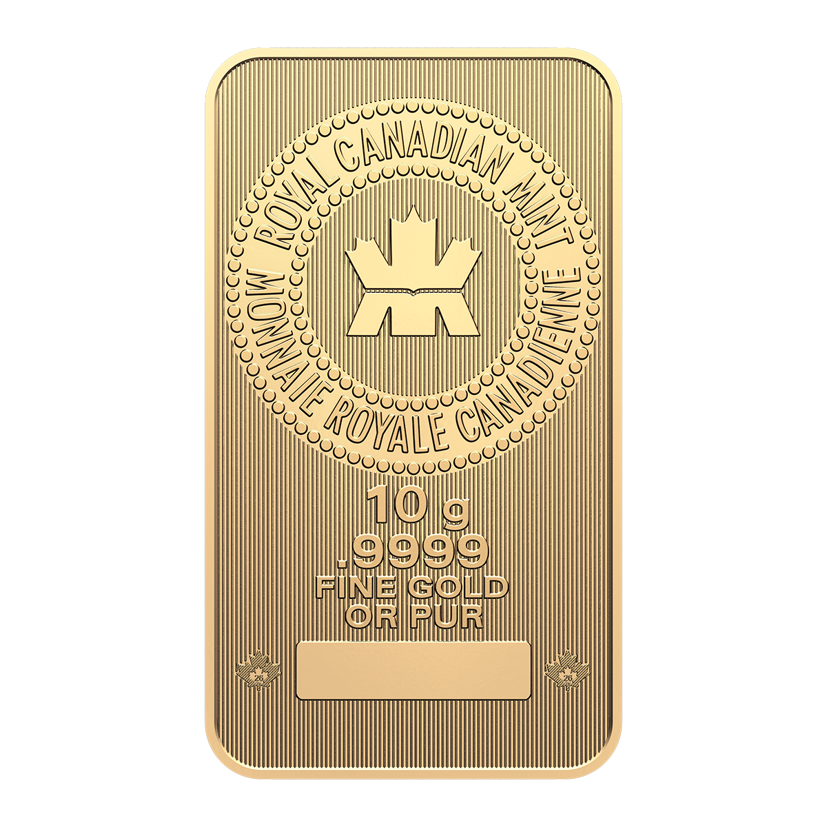 2026 Royal Canadian Mint 10g Gold Bar front image