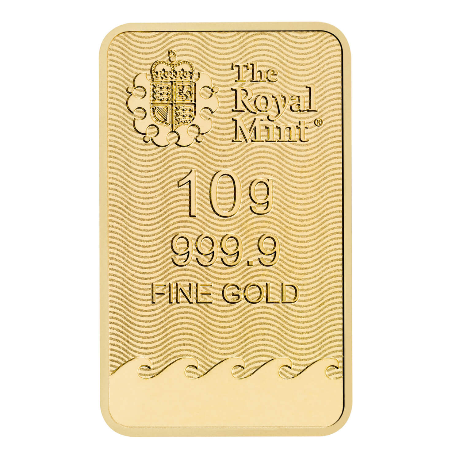 Royal Mint Britannia 10g Gold Bar rear image