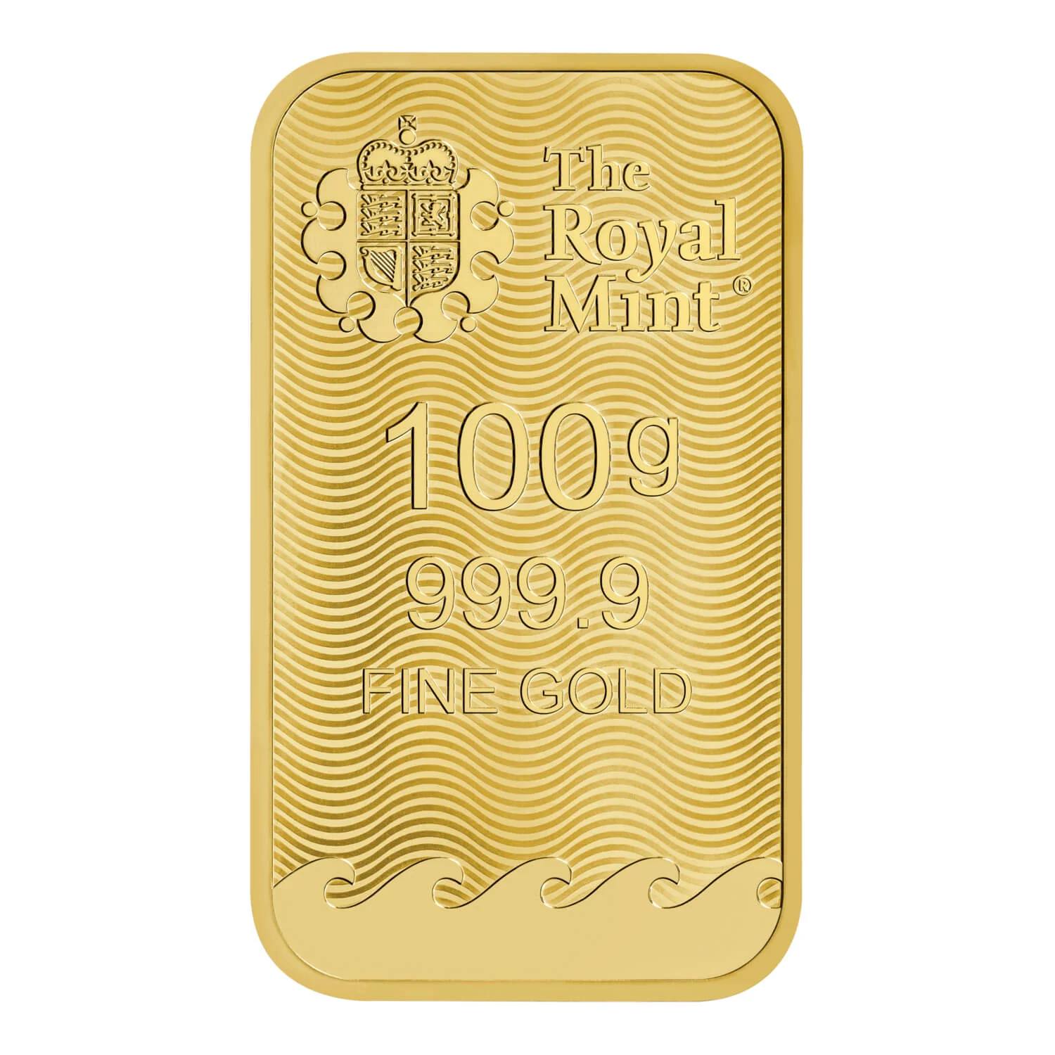 Royal Mint Britannia 100g Gold Bar rear image