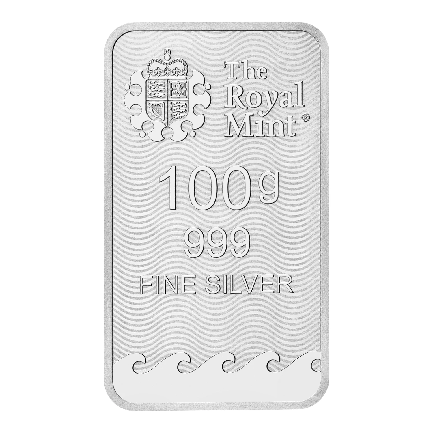 Royal Mint Britannia 100g Silver Bar rear image