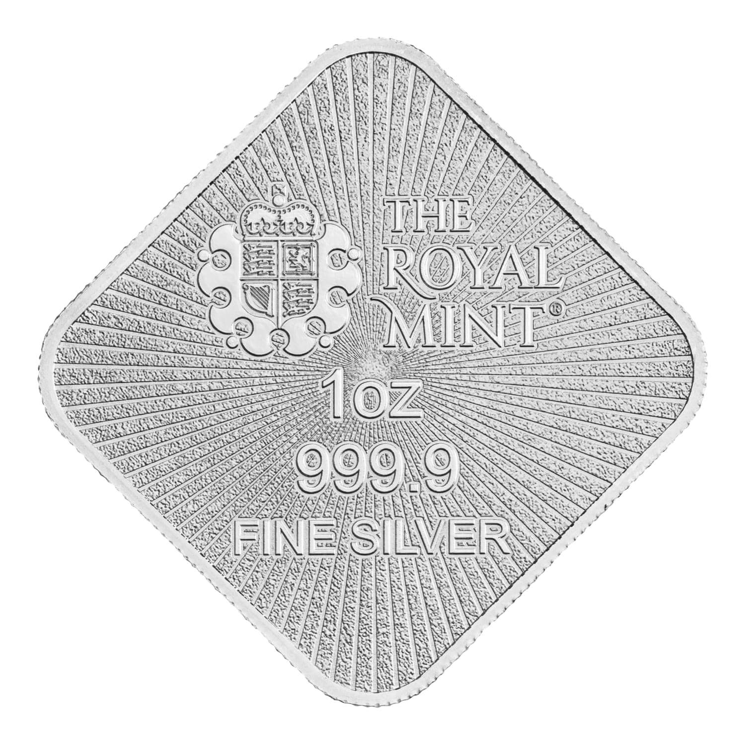 Royal Mint Britannia and Liberty 1oz Silver Bar rear image