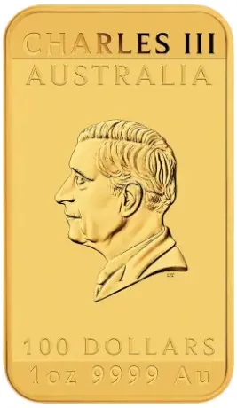 2025 Perth Mint Dragon 1oz Gold Bar rear image