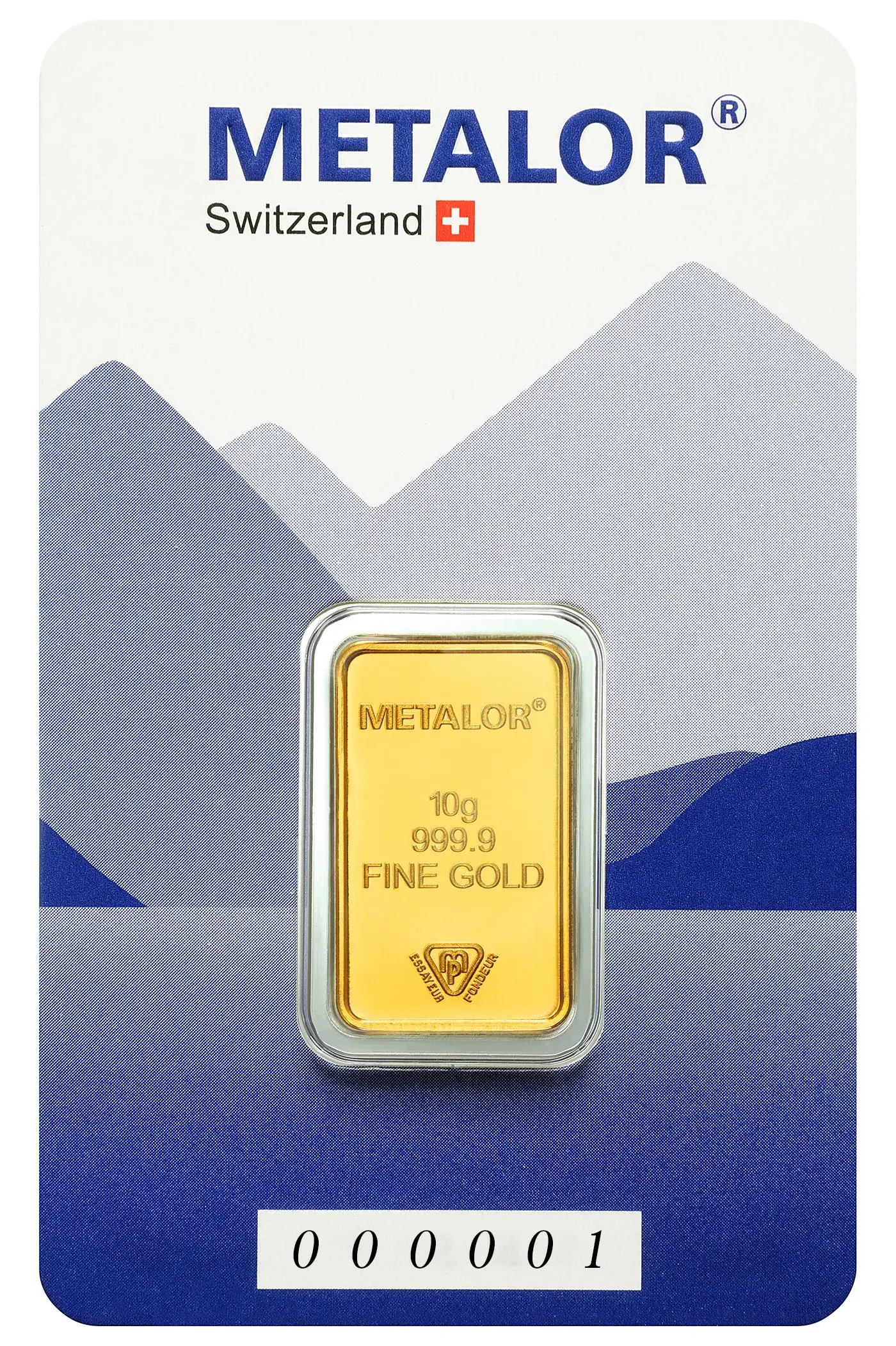 Metalor 10g Gold Bar front image