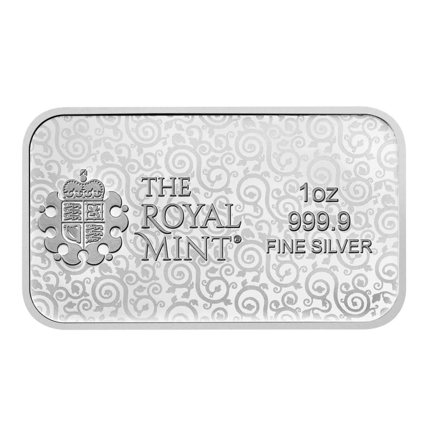 Royal Mint Una and the Lion 1oz Silver Bar rear image