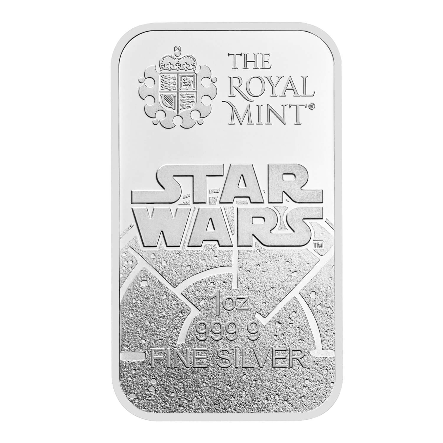 Royal Mint Star Wars Dark Side 1oz Silver Bar rear image