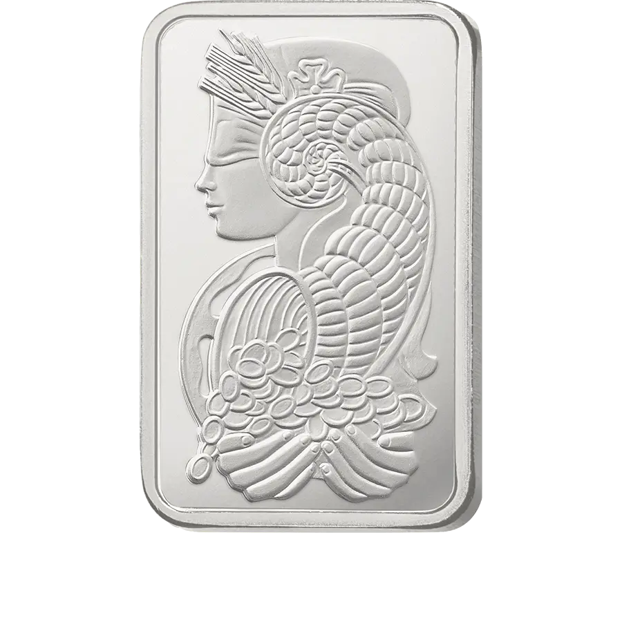 PAMP Suisse Lady Fortuna 5oz Silver Bar front image