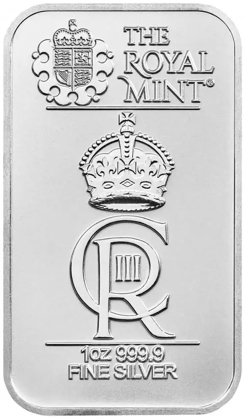 Royal Mint Royal Celebration 1oz Silver Bar rear image