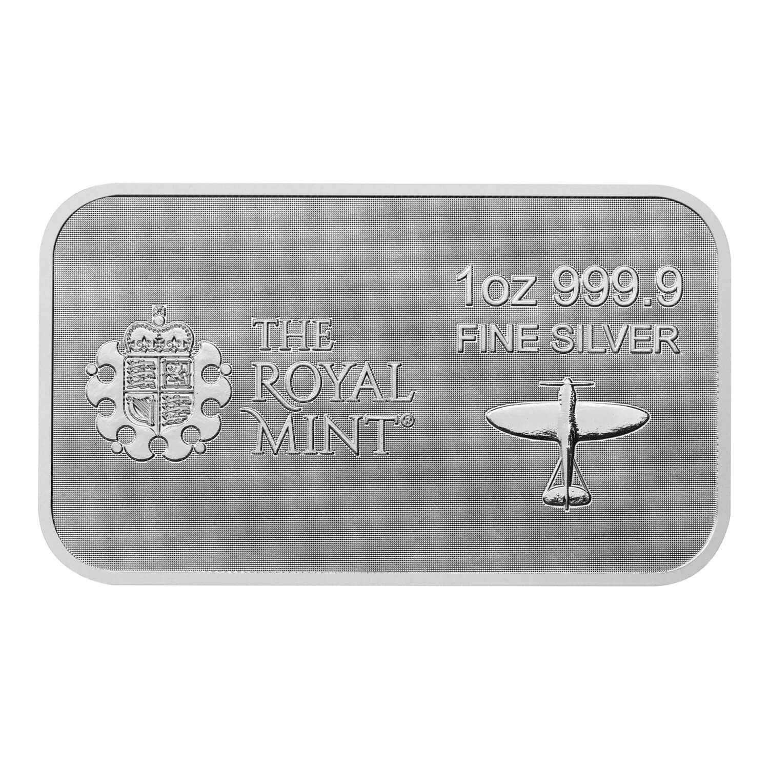Royal Mint Battle of Britain 1oz Silver Bar rear image