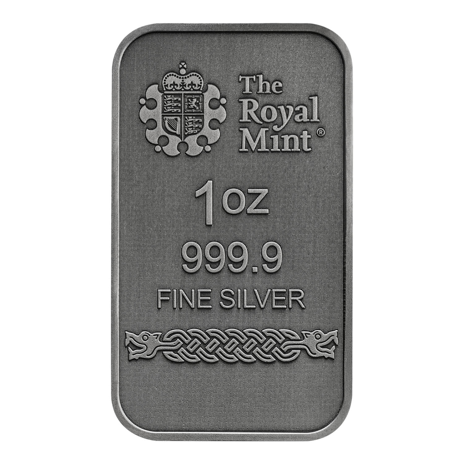 Royal Mint Odin 1oz Antiqued Silver Bar rear image