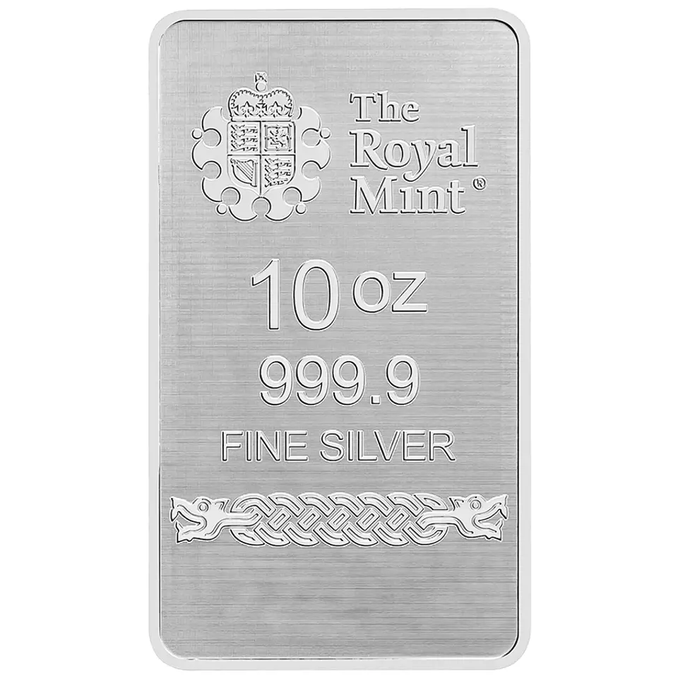 Royal Mint Thor 10oz Silver Bar rear image