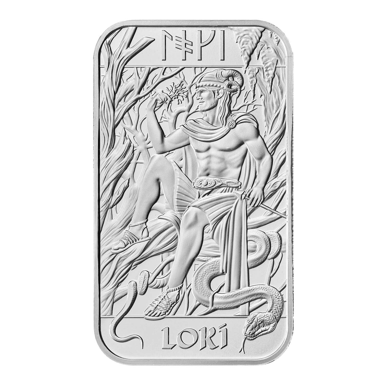 Royal Mint Loki 1oz Silver Bar front image