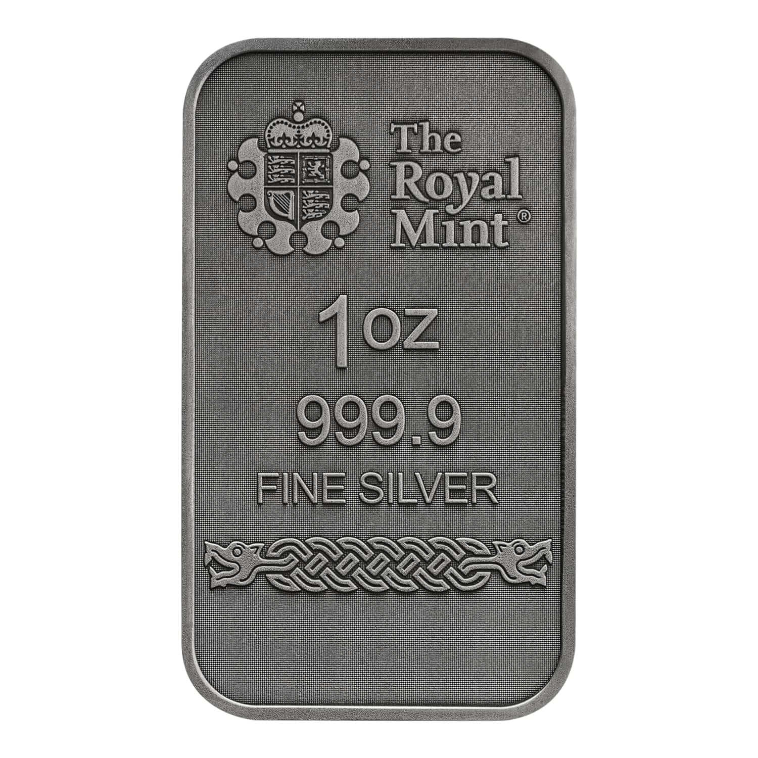Royal Mint Loki 1oz Antiqued Silver Bar rear image
