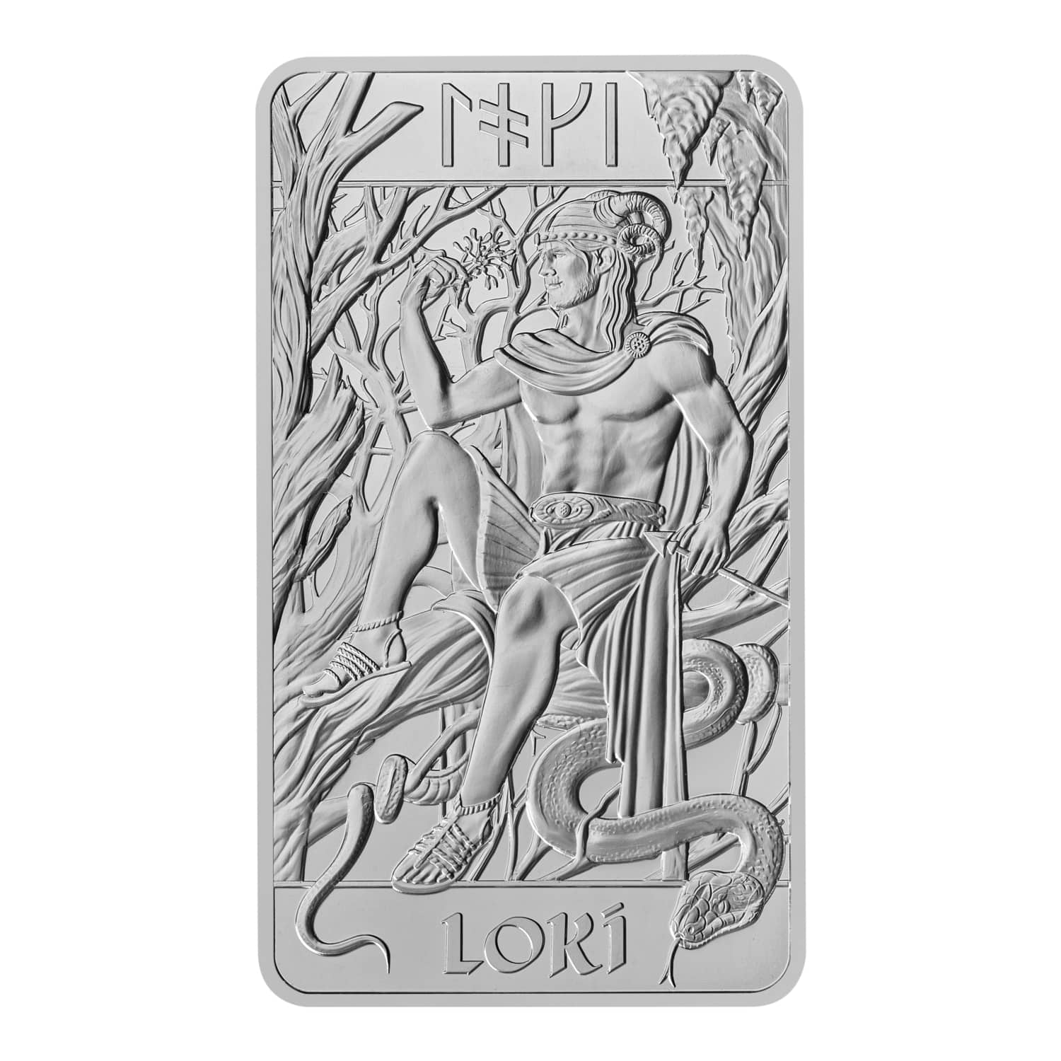 Royal Mint Loki 10oz Silver Bar front image