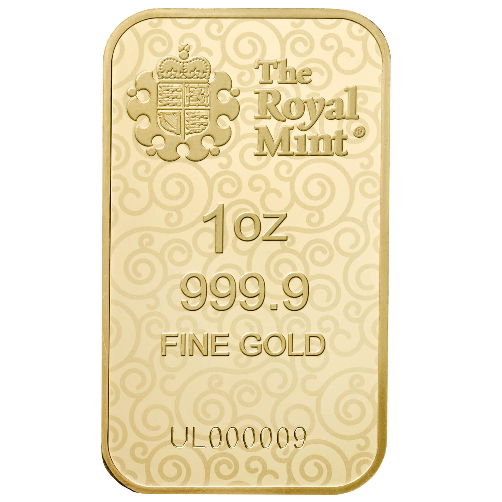 The Royal Mint Una and the Lion 1oz Gold Bar rear image