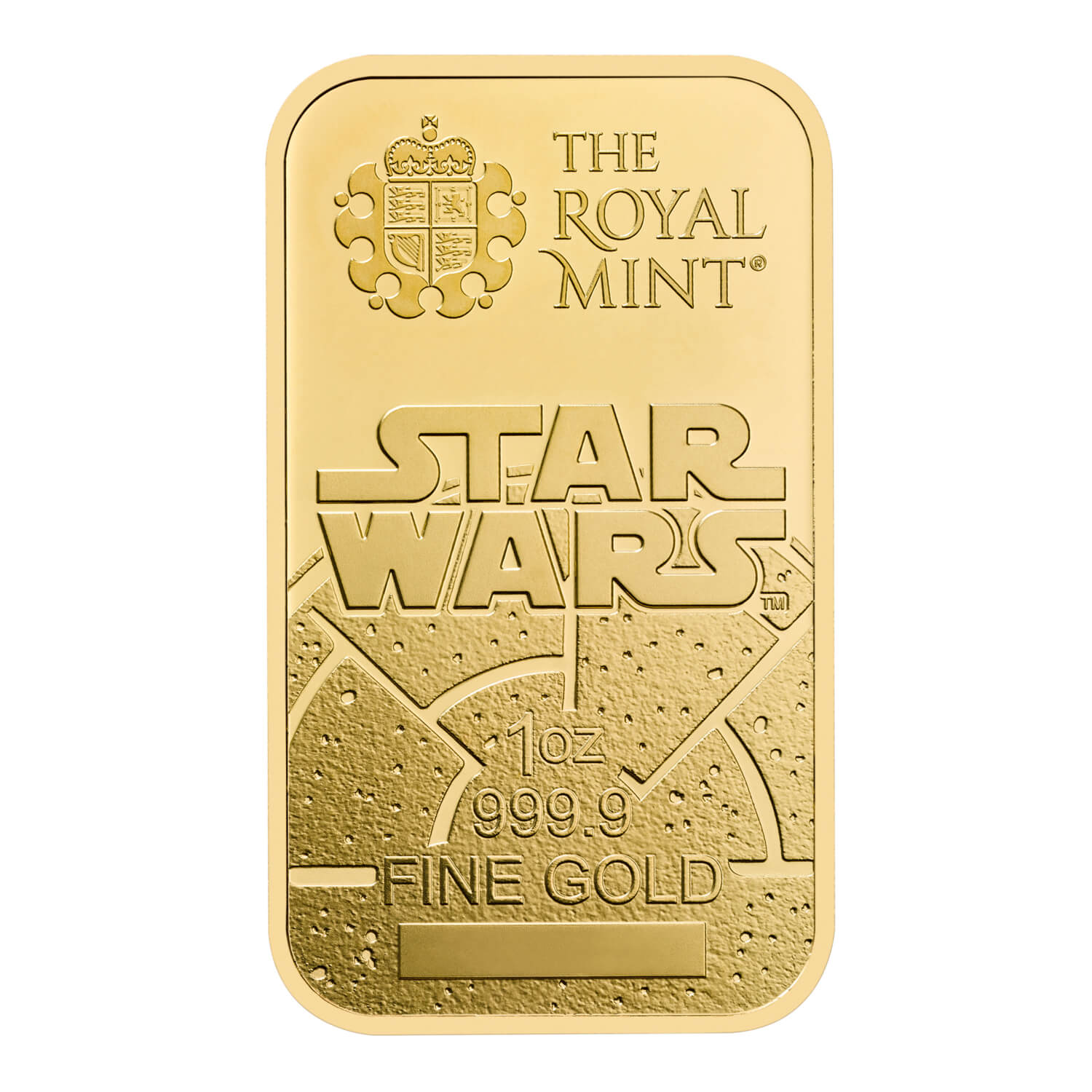 The Royal Mint Star Wars Dark Side 1oz Gold Bar rear image