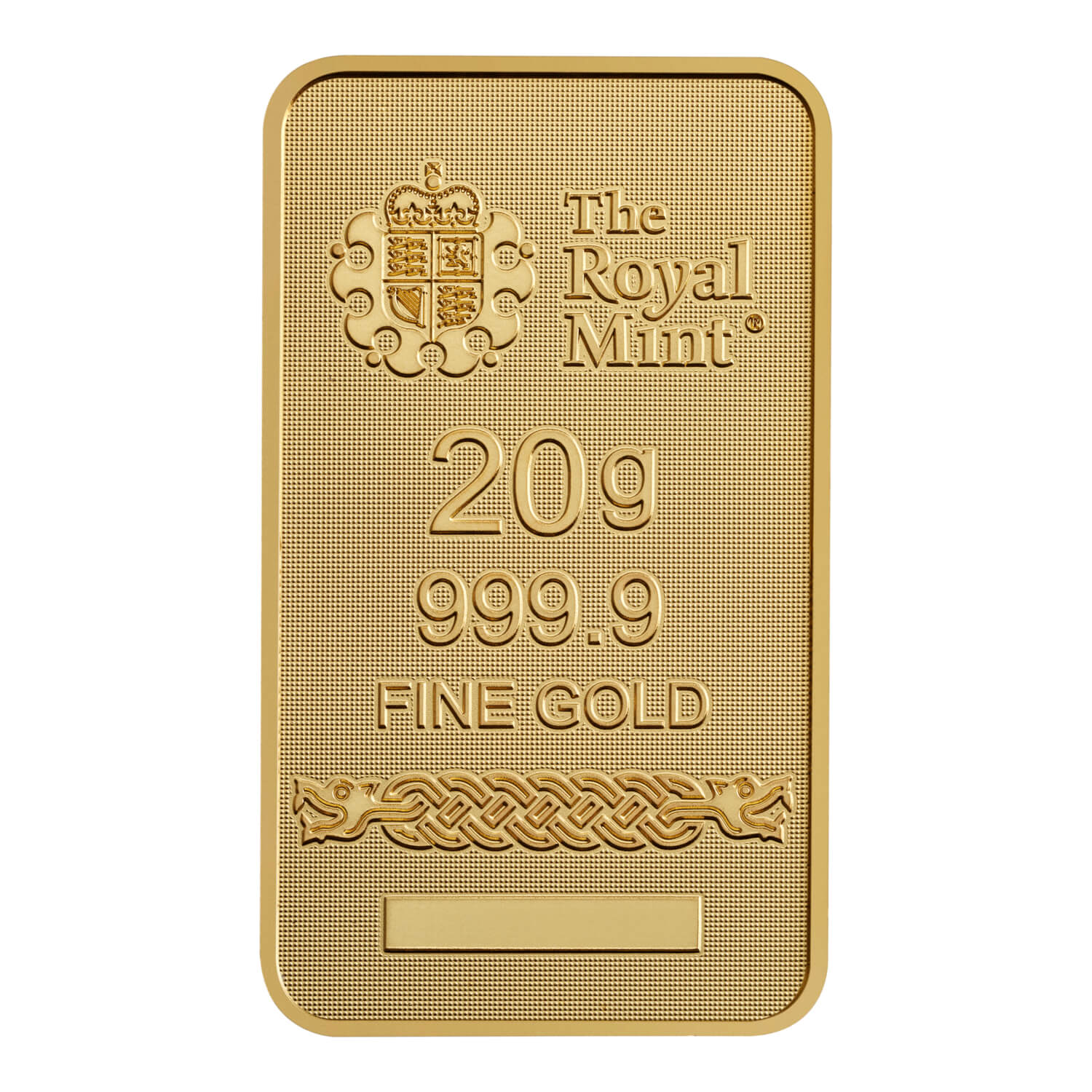 The Royal Mint Thor 20g Gold Bar rear image
