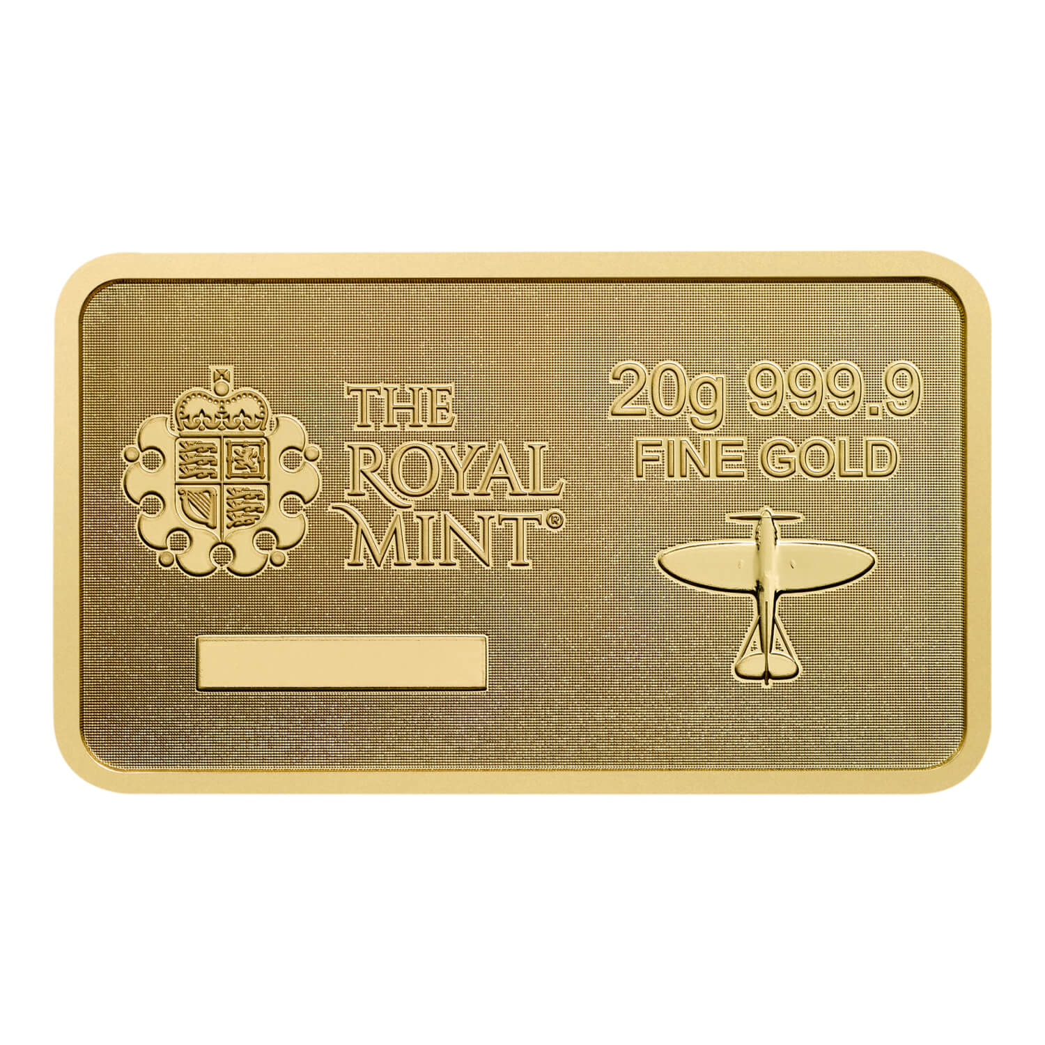 The Royal Mint Battle of Britain 20g Gold Bar rear image