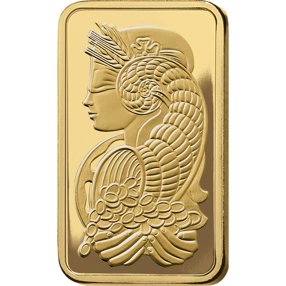 PAMP Suisse Lady Fortuna 1g Gold Bar front image