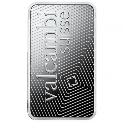 1oz Valcambi Silver Bar front image