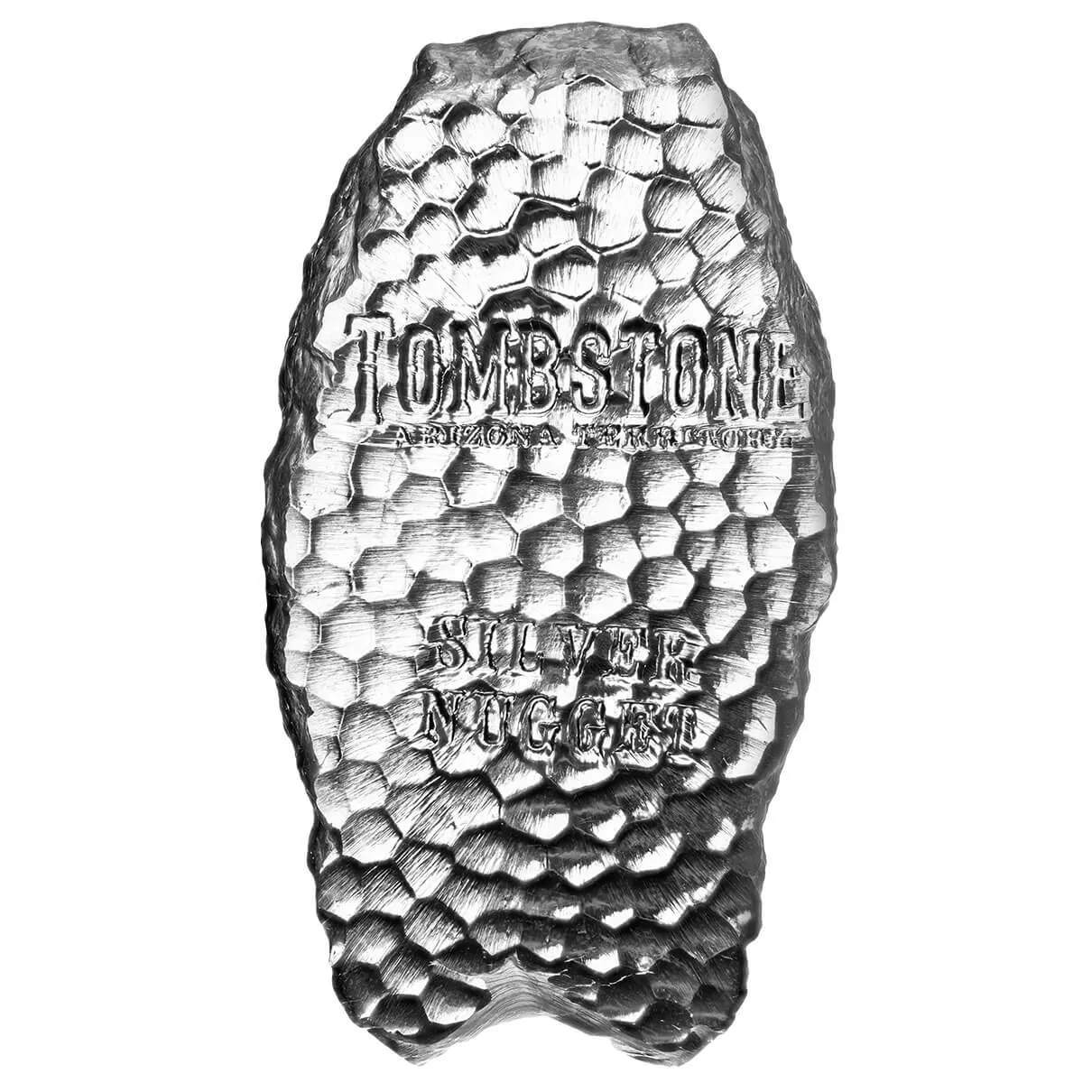 5oz Scottsdale Tombstone Nugget Silver Bar front image