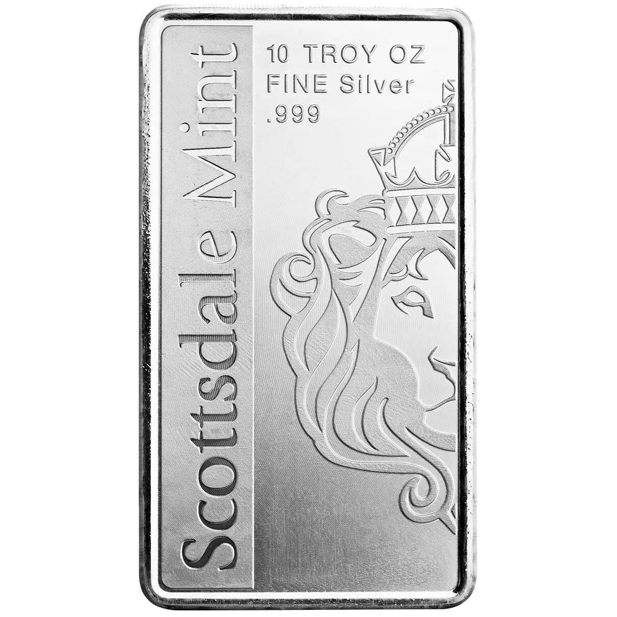 10oz Scottsdale Archangel Michael Silver Bar rear image