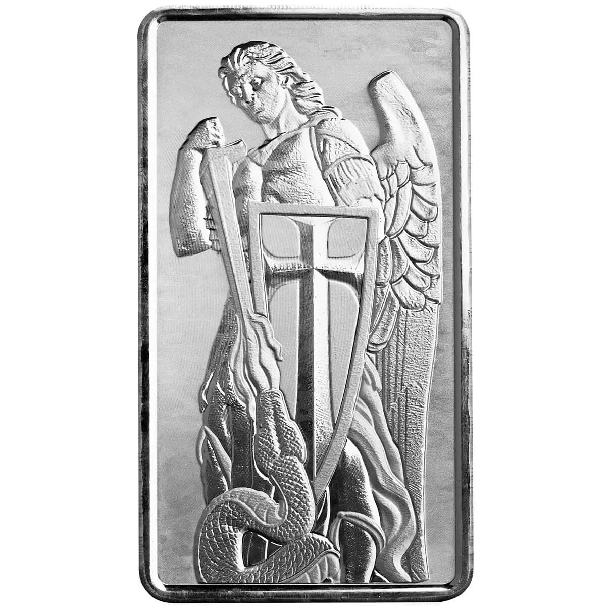10oz Scottsdale Archangel Michael Silver Bar front image