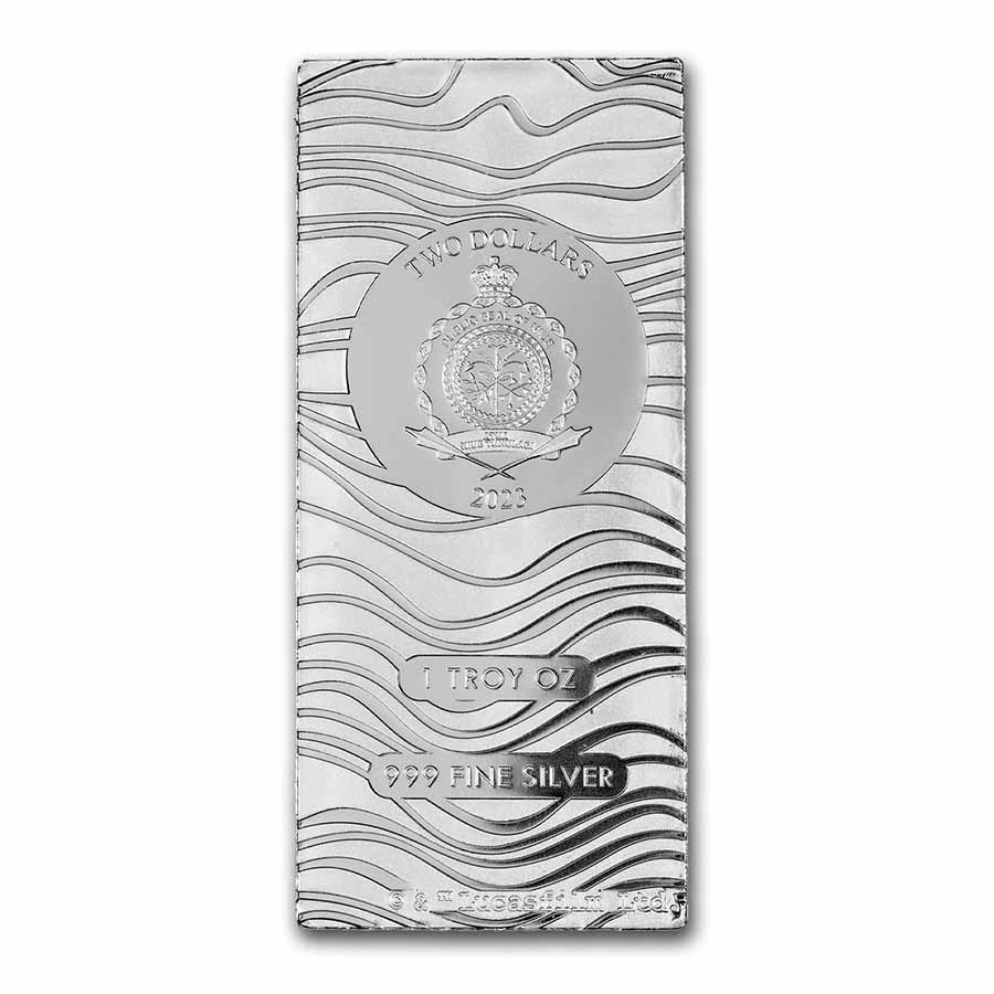 2023 Star Wars: The Mandalorian Beskar 1oz Silver Coin-Bar rear image