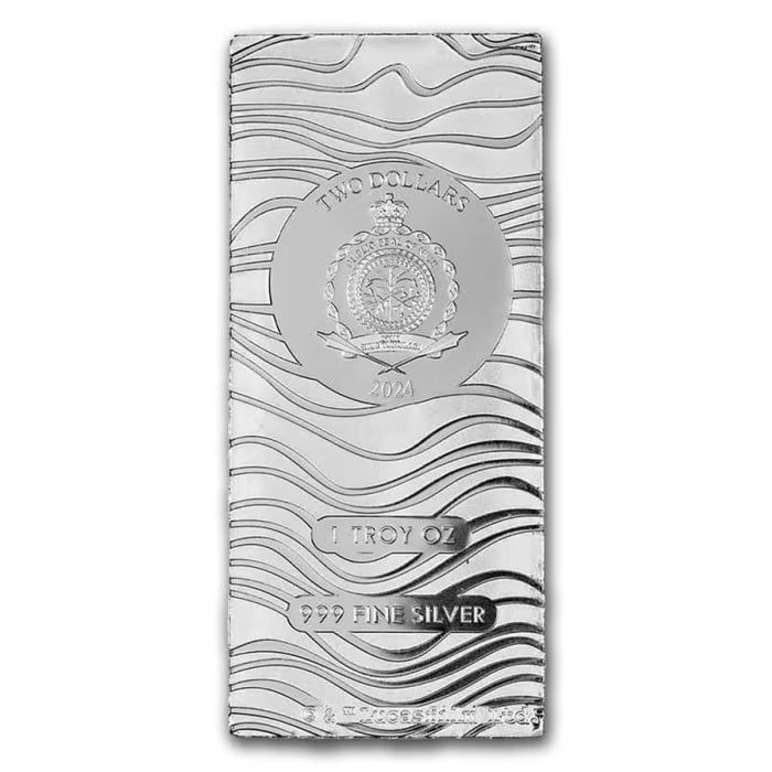 2024 Star Wars: The Mandalorian Beskar 1oz Silver Coin-Bar rear image