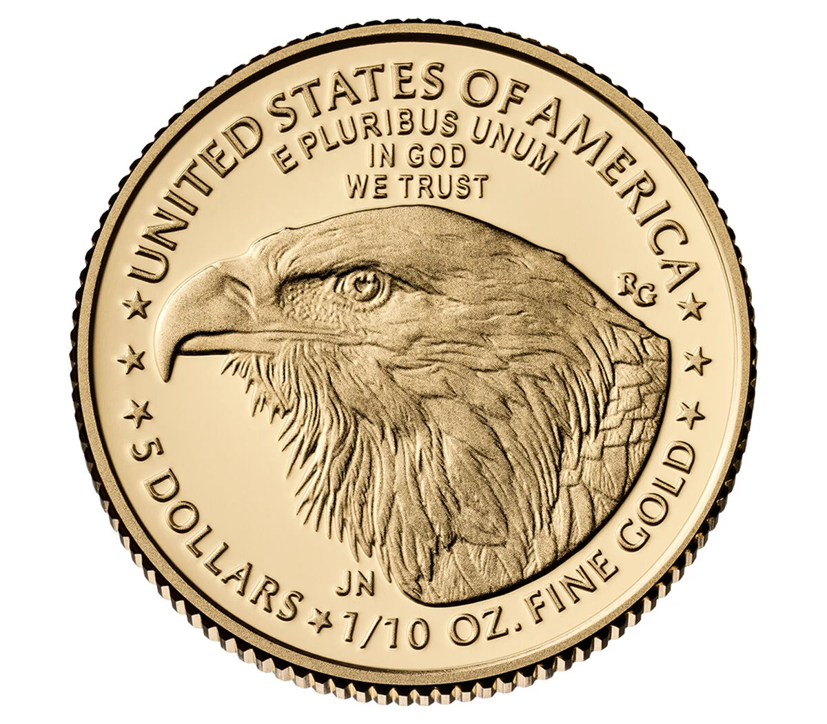 2026 1/10oz Gold American Eagle Proof Coin reverse