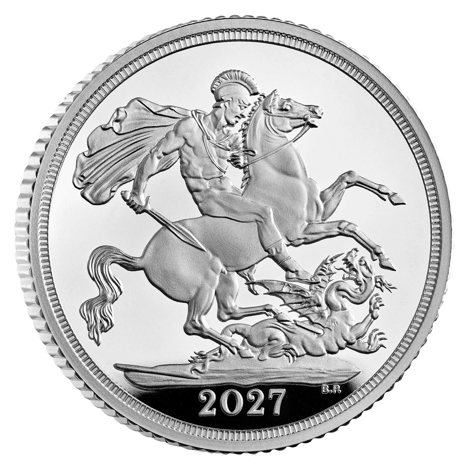 2027 Silver Sovereign obverse